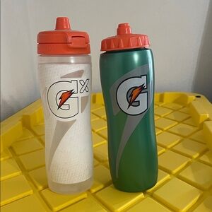 Gatorade Water Bottles Set - Green and Clear